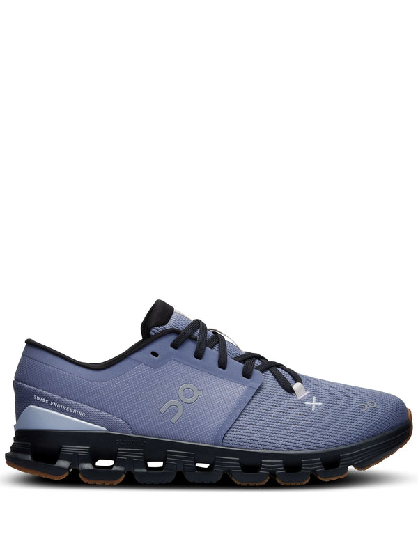 ON Cloud X 4 training trainers in dark grey and black