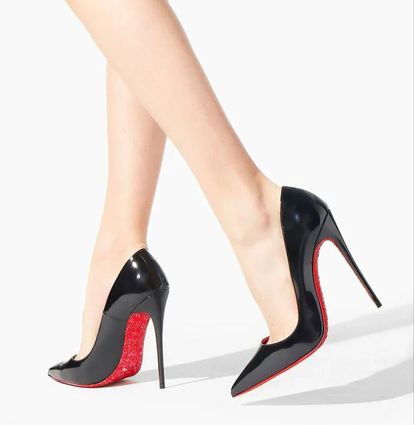 Christian Louboutin Patent Iriza Black Pumps