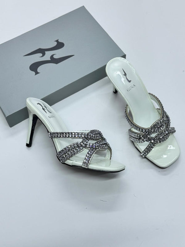 GINA SANDAL WHITE LUNA SHINE