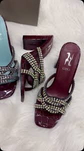 Gina Sandals cherry  red